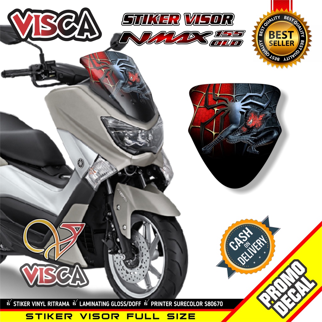 Stiker Visor Nmax Old Stiker Motor Nmax Stiker Visor Nmax SPIDERMAN