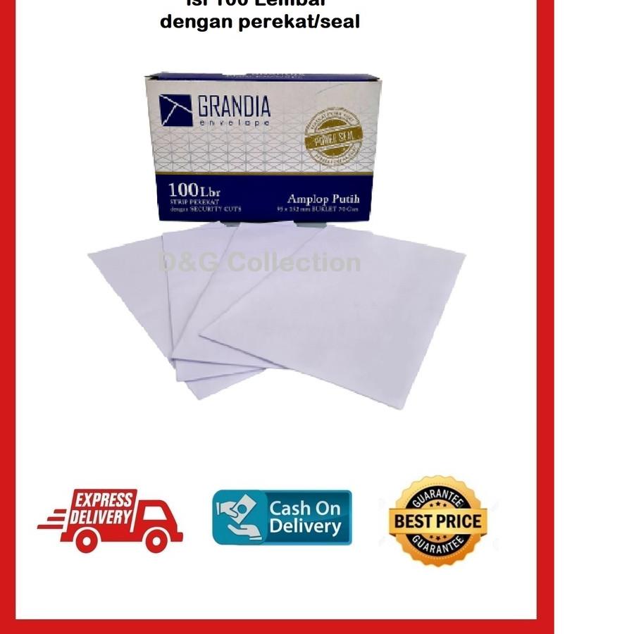 

Stok terbaru 1 BOX AMPLOP SURAT PUTIH 104 POLOS / AMPLOP PUTIH GRANDIA 104 / AMPLOP PUTIH ISI 100 DENGAN PEREKAT 