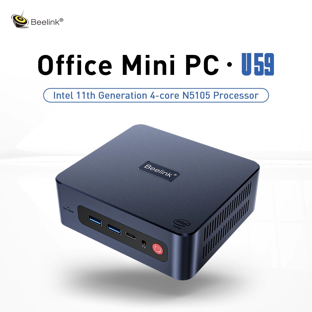 Beelink U59 Pro 8/500GB SSD Intel Jasperlake N5105 WiFi Windows 11 Pro