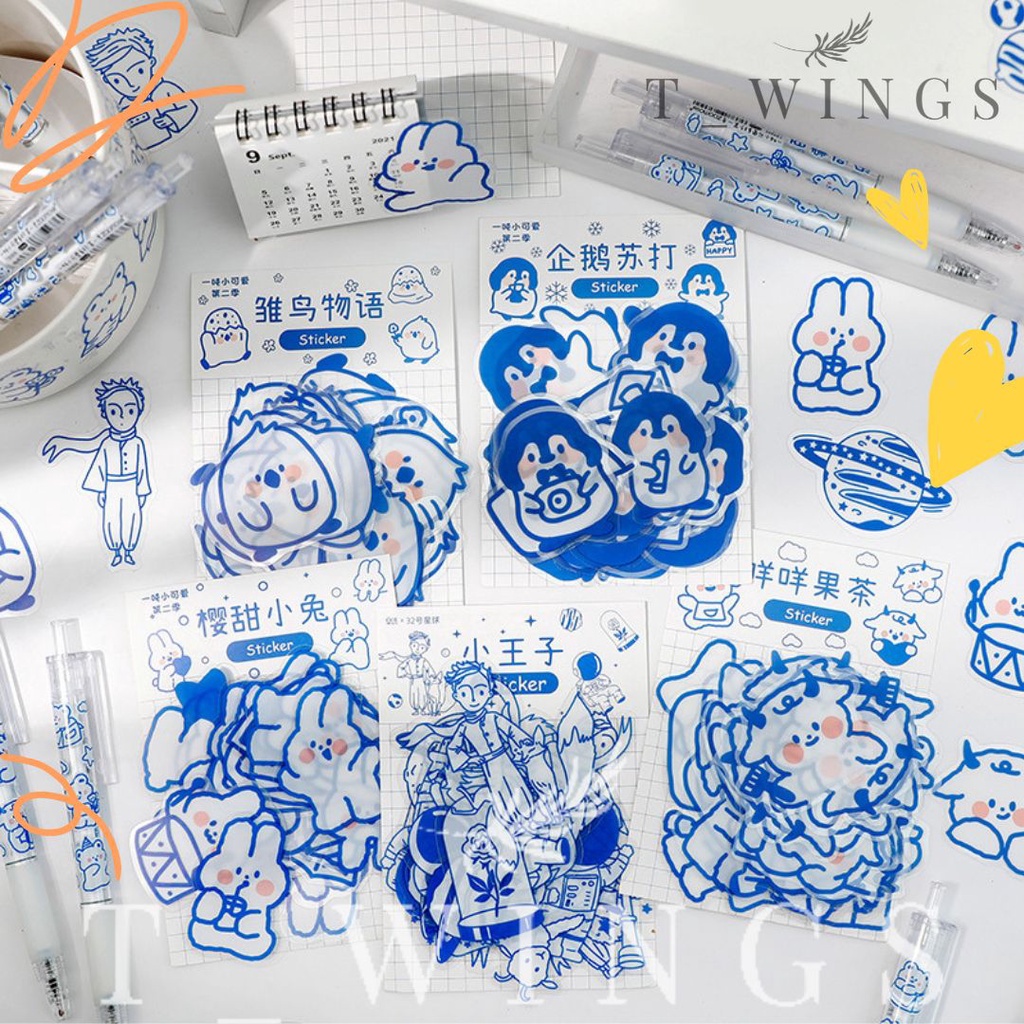 

BARU !! 40 PCS STICKER DIY VIRAL LUCU KAWAII / STIKER DIY VIRAL BESAR LUCU
