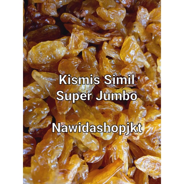 

Kismis Simil Super Jumbo 500 gr Asem Manis Oleh Oleh Haji Umroh