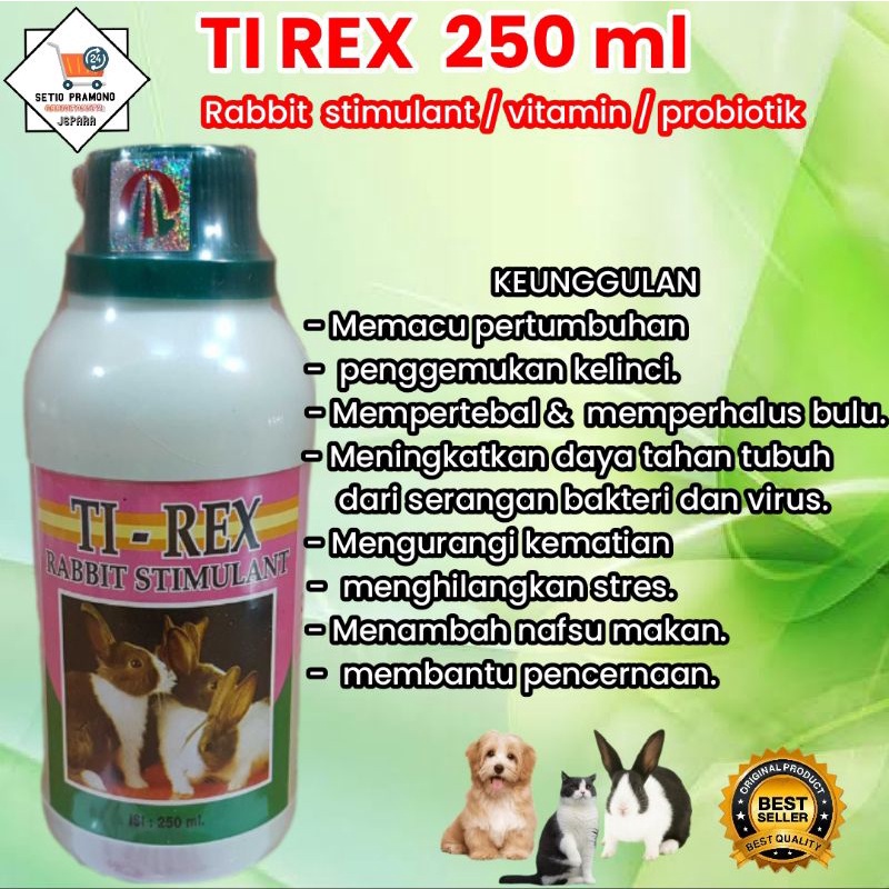 TI rex 250 ml vitamin probiotik kelinci