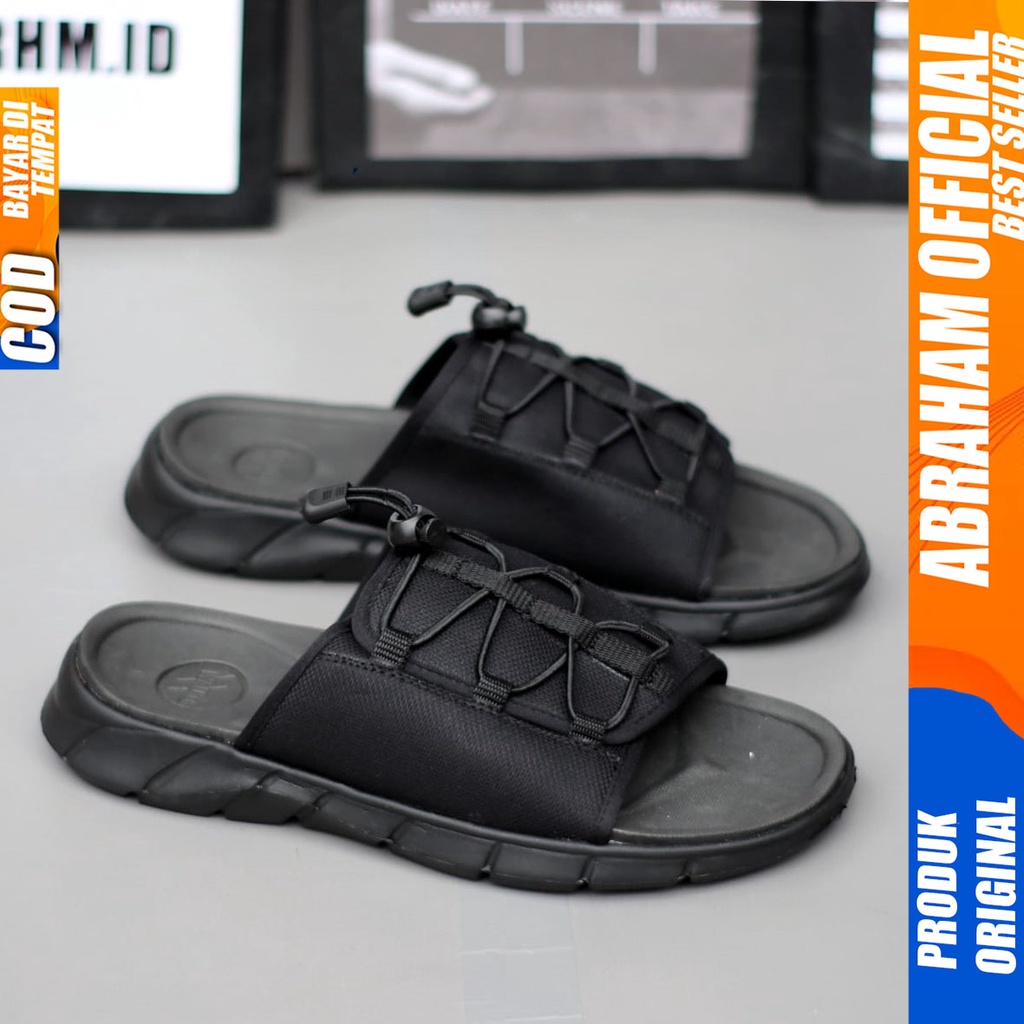 Sandal Slide Pria Slop Sendal Selop Ringan Original Distro Abraham Satria