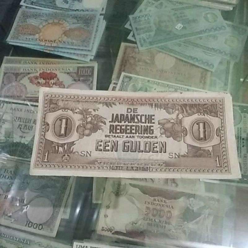 uang kuno een gulden japansche regeering penjajajahan jepang.1