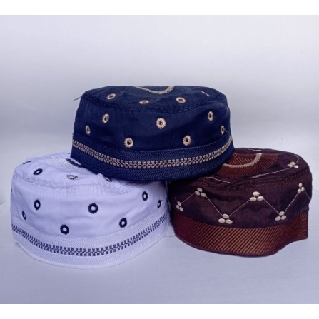 Peci Bugis Madinah Kopiah Lipat Bulat Songkok Kain