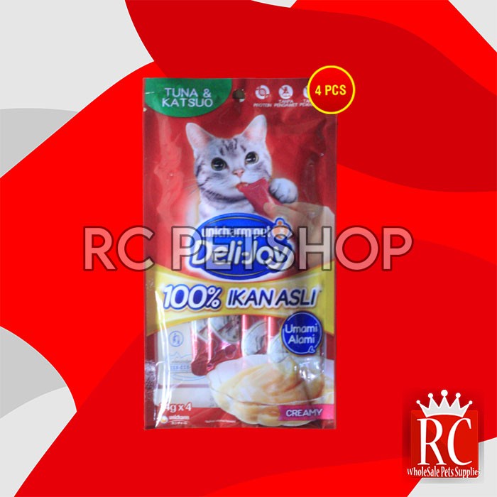 Snack Kucing Deli Joy Creamy Cat treat Cemilan 14 Gram