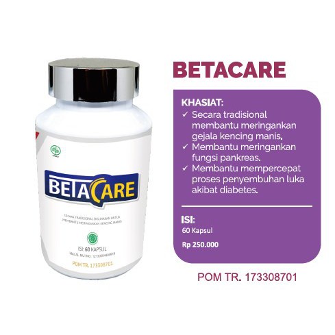 Betacare Obat Herbal Diabetes, Kencing Manis, Gula Darah Tinggi Premium Naturafit BPOM