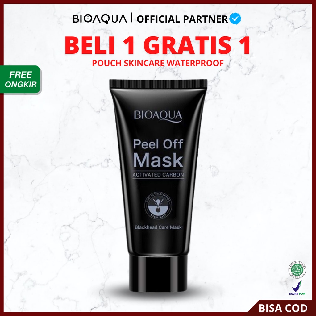 [ Agen Resmi ] BIOAQUA Blackhead Remover Mask - Masker Komedo Peel Off