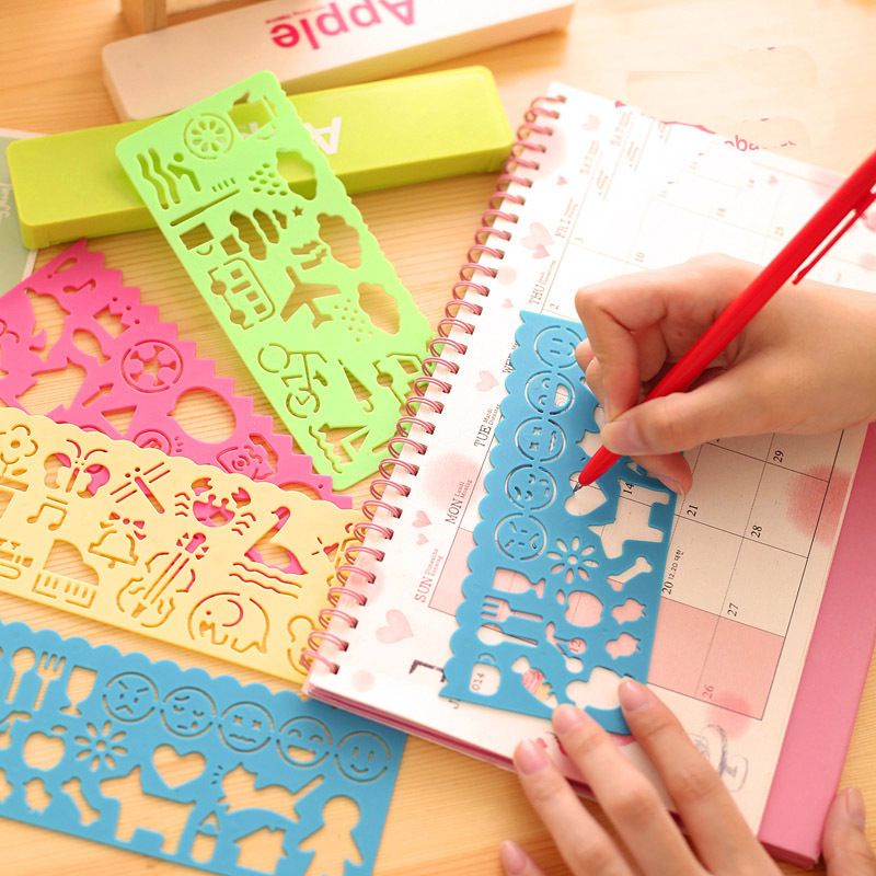 Korean Creative Drawing Ruler Kid Drawing Ruler Board Pembaris Lukisan Kanak
