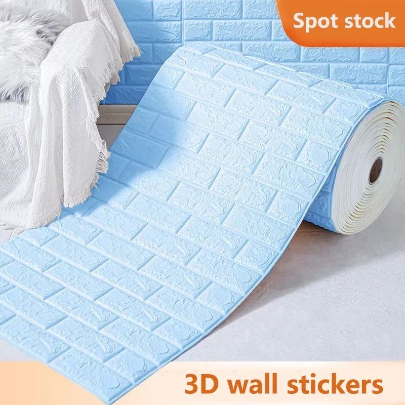 WALLPAPER DINDING 3D Roll memanjang bata dinding foam