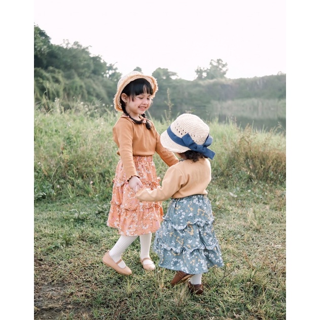 RACHIDKIDS / SETELAN ANAK CEWEK LUCU / ARUMI SKIRT SET