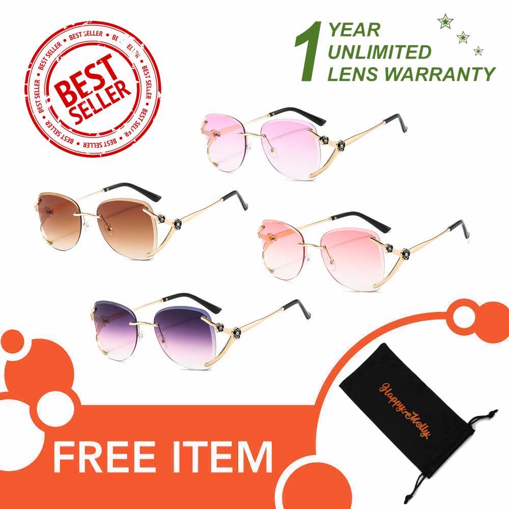 Kacamata UV400 - Anti Radiasi - Sunglasses Wanita Korea - HM8152 ( Group ) FREE Sarung