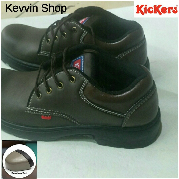 Safety Sepatu Safety Pria Kickers Ujung Besi / Sepatu Kerja