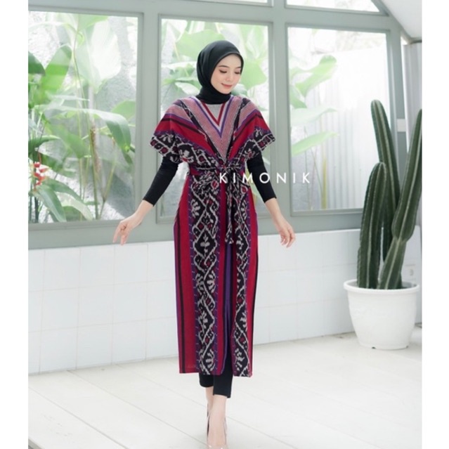 KIMONIK RAISA WINE DRESS