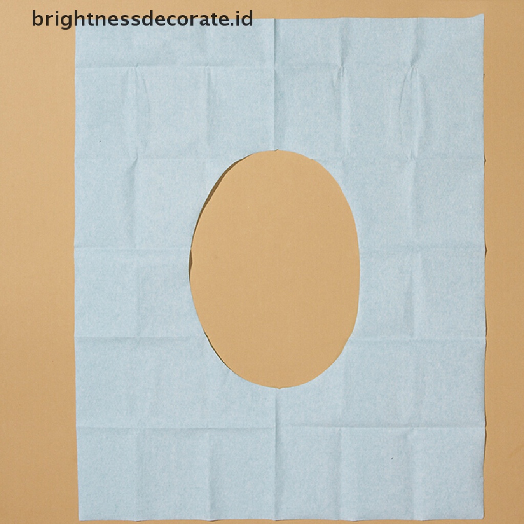 [Birth] 1pak 10Pcs Ukuran Saku Sehat Aman Sekali Pakai Kertas Toilet Seat Cover [ID]