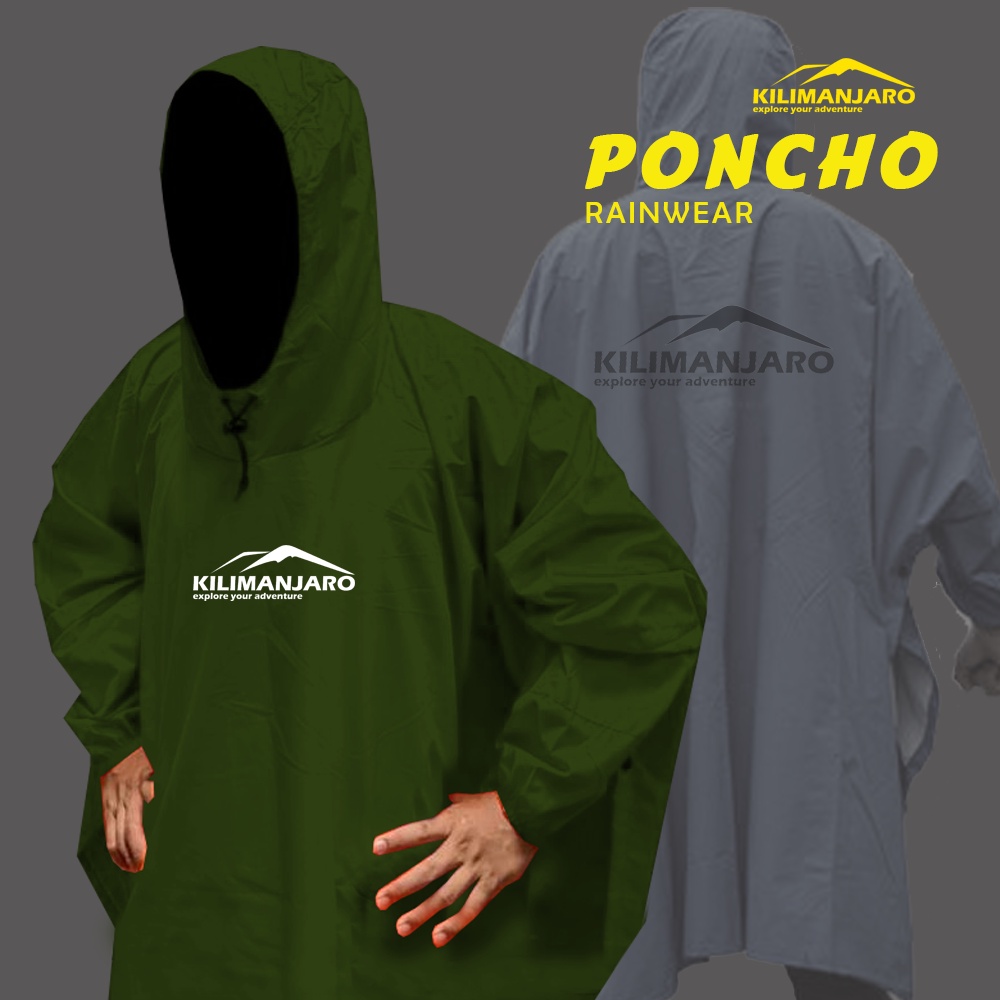 Ponco Lengan Kilimanjaro - Jas Hujan Poncho Kilimanjaro Multifungsi Bivak Flysheet 150x240