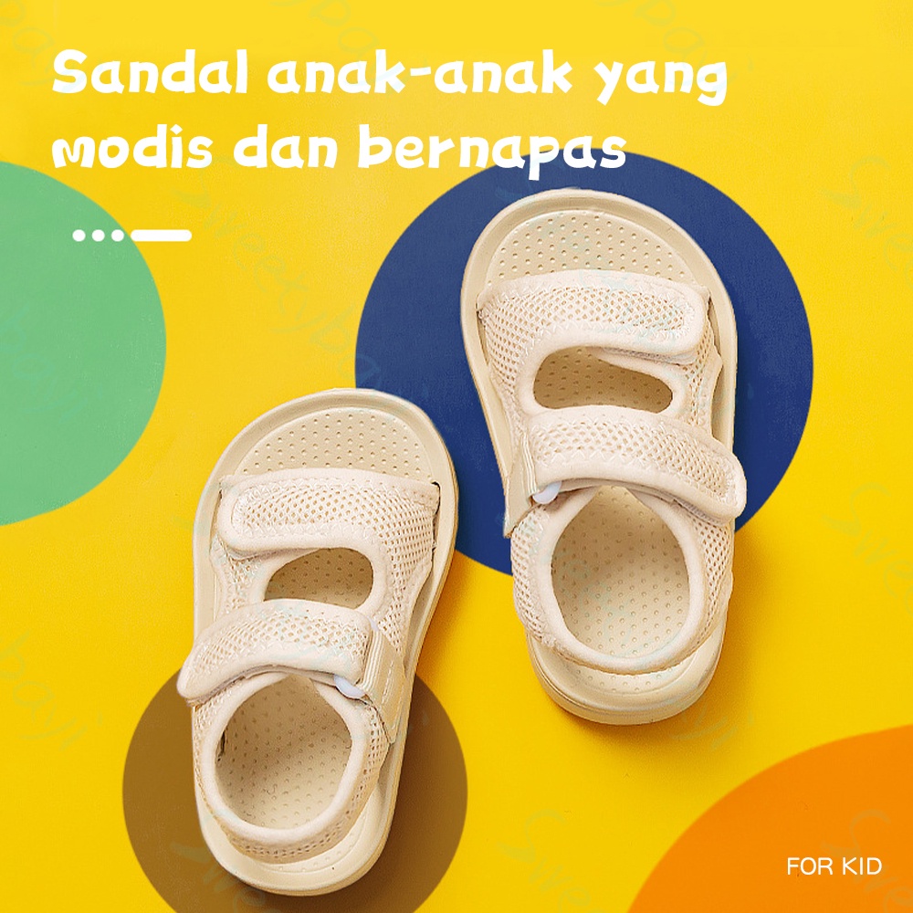 SweetyBayi Sepatu sandal anak kain jala Sendal anak lembut Sandal anak mario