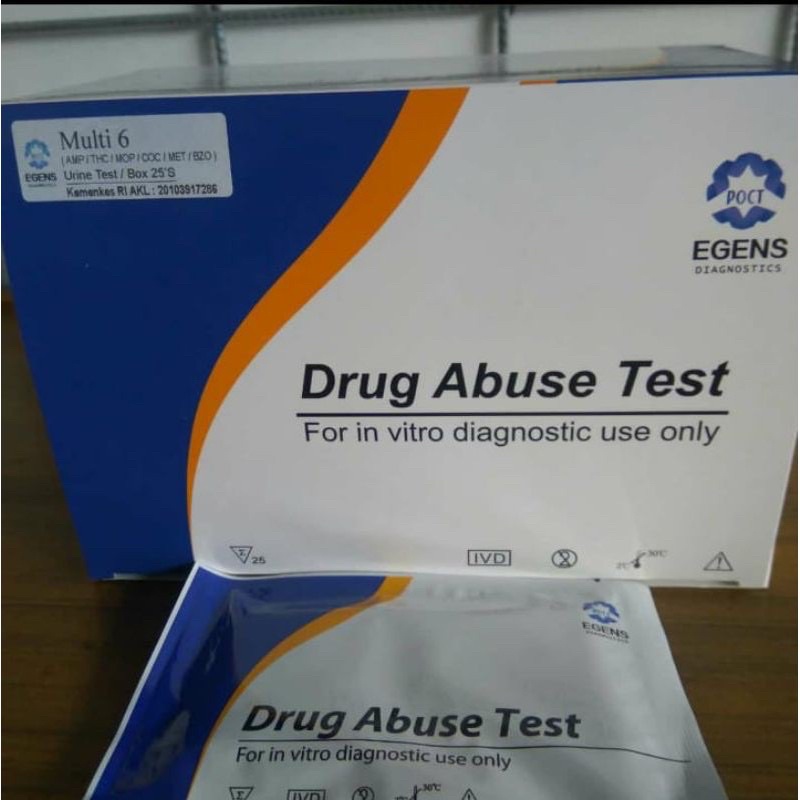 egens Drugs abuse test narkoba 6 parameter isi 25 strip