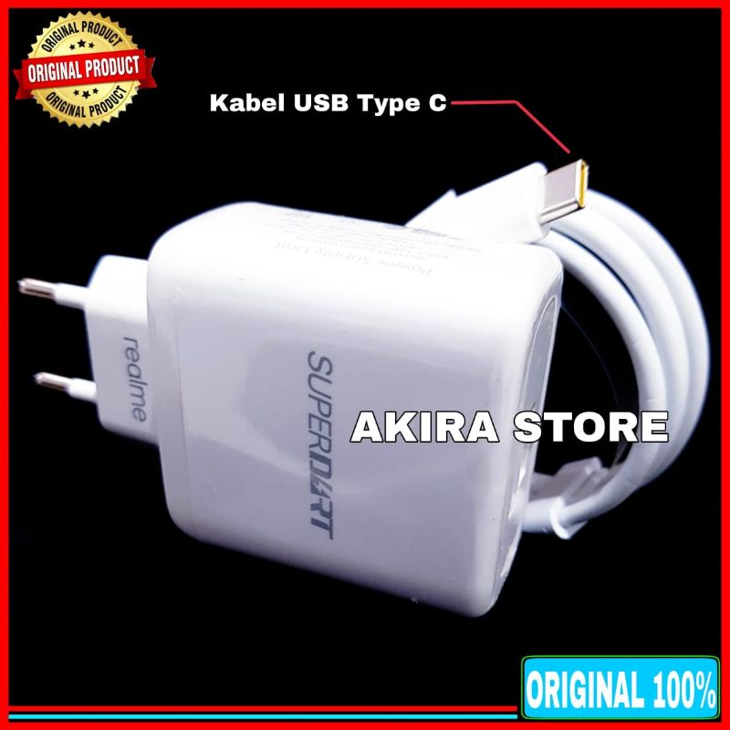 Charger Realme SUPERDART 65 Watt Original 100% USB Type C Resmi Indonesia