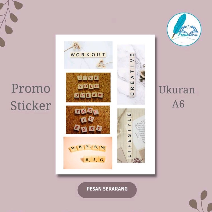 

Sticker Kata - Kata Ukuran A6 Desain 001