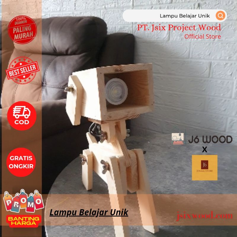 Lampu Belajar Lampu Belajar Aesthetic Lampu Belajar LED Lampu Baca Kayu Unik