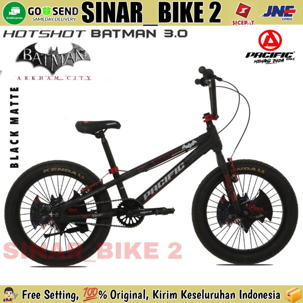 Sepeda Anak BMX PACIFIC HOTSHOT BATMAN Ban Jumbo 3.0