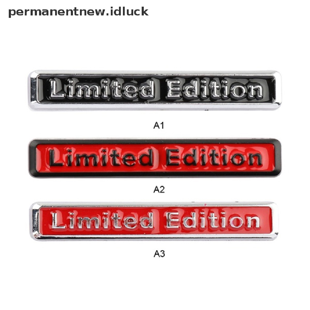 [luckypermanentnew] 3d Metal Chrome Limited Edition Auto Car Sticker Badge Decal Emblem Motor [ID]