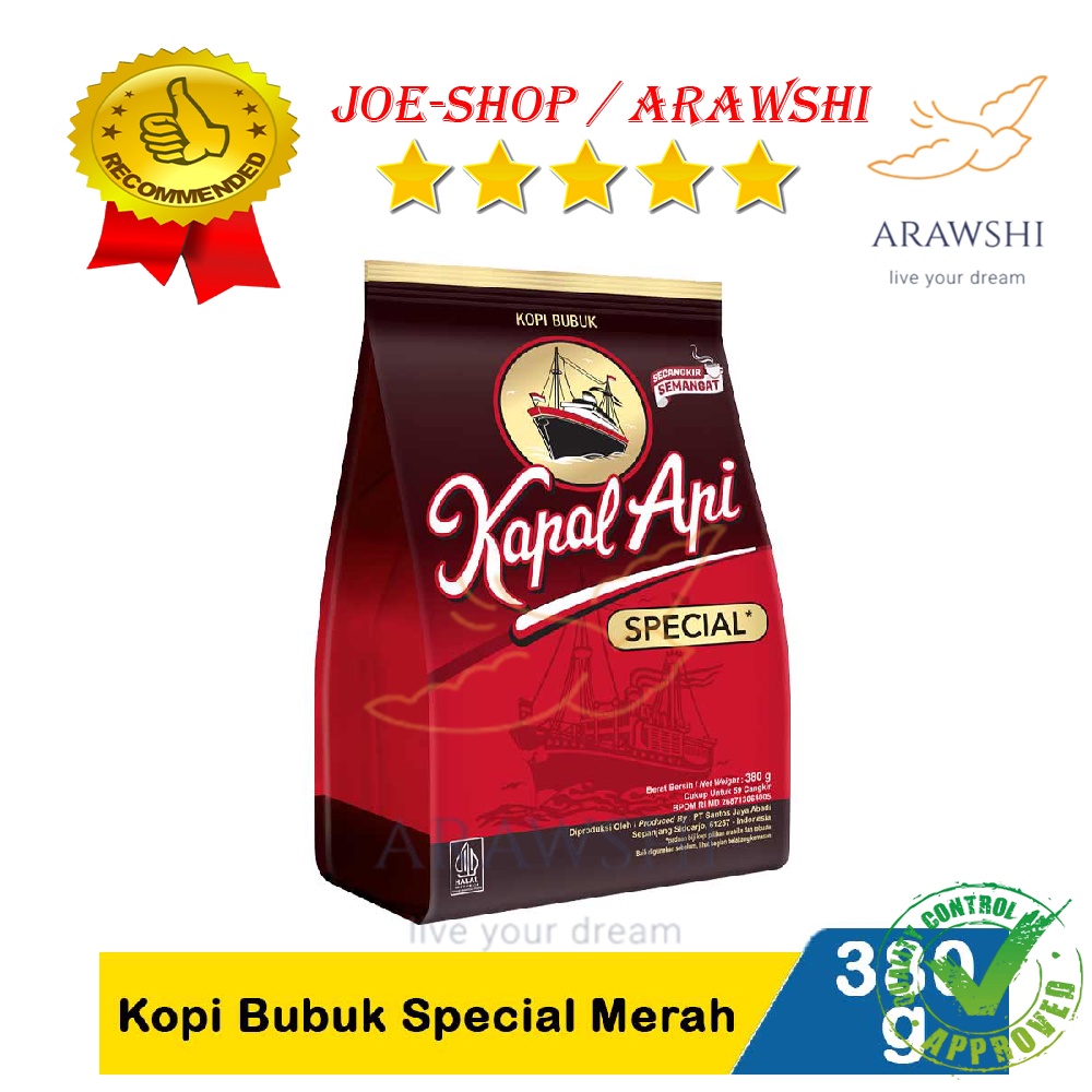 

KOPI KAPAL API KOPI BUBUK SPECIAL MERAH PACK 380 GR