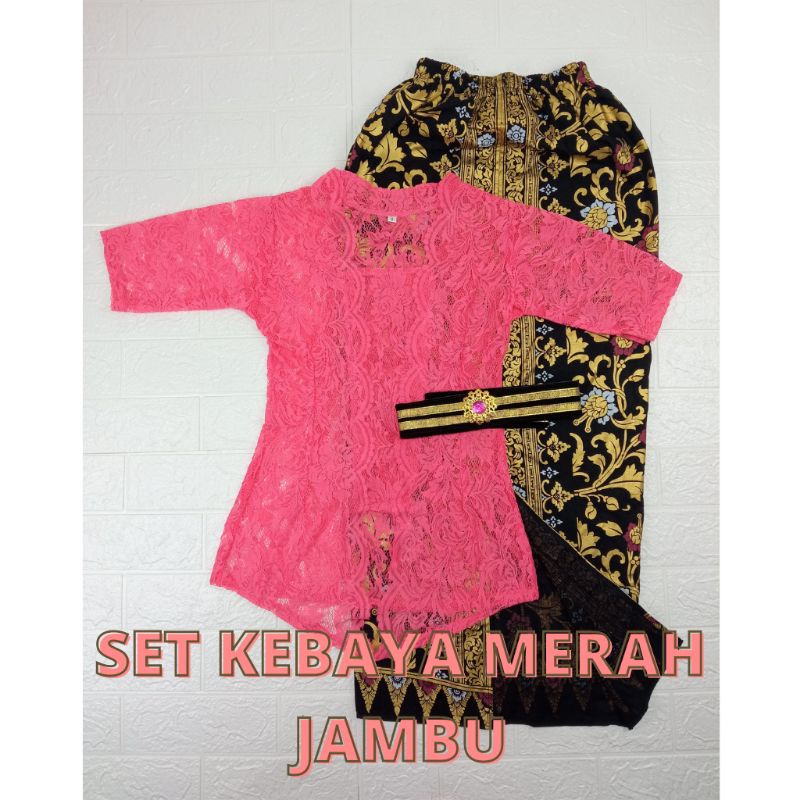 Setelan Kebaya Bali Modern Wanita Kebaya Obi Rok Prada Murah Kebaya Bali Modern Brukat