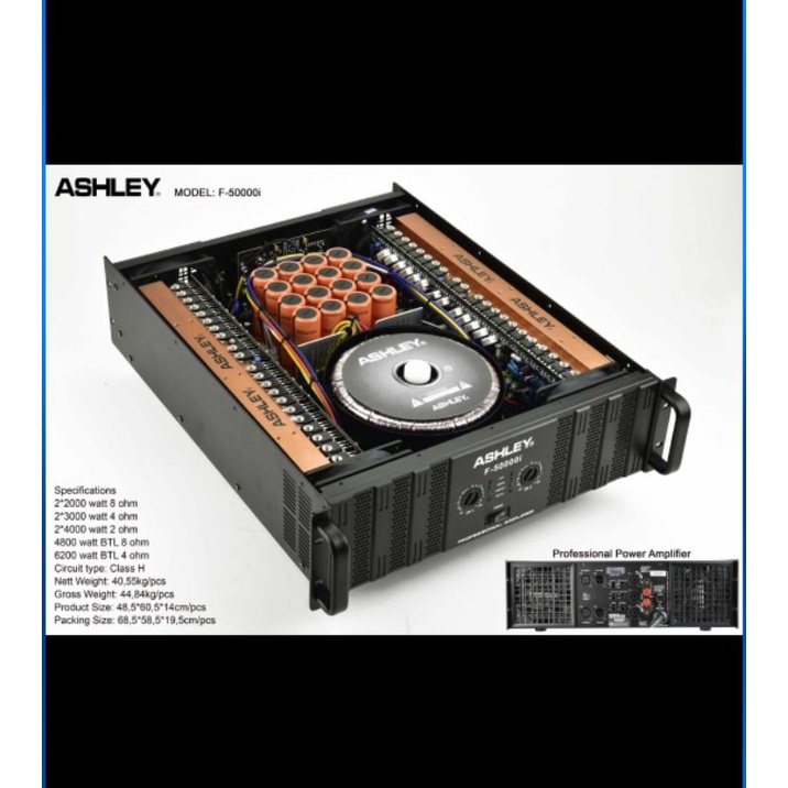 power amplifier ashley f50000i f 50000 i garansi original