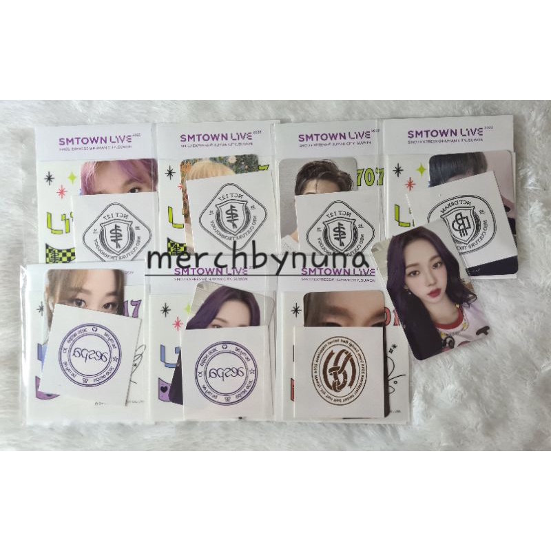 SMCU AR Tatto Sticker Set Karina & Giselle Aespa, Irene Red Velvet,  Jeno NCT Dream, Haechan & Taeyo