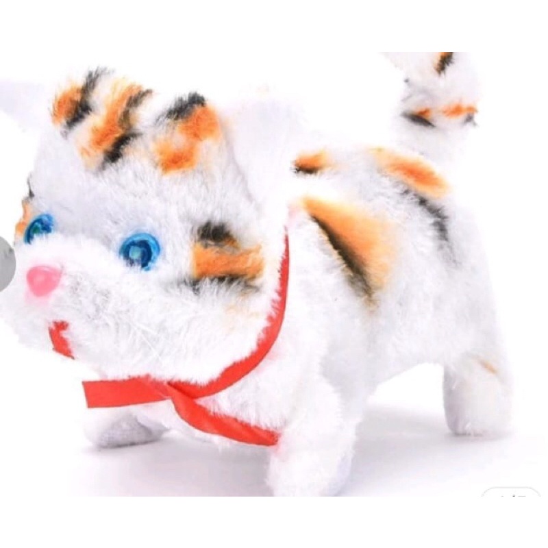 mainan anak kucing bulu kucing berjalan mainan anak
