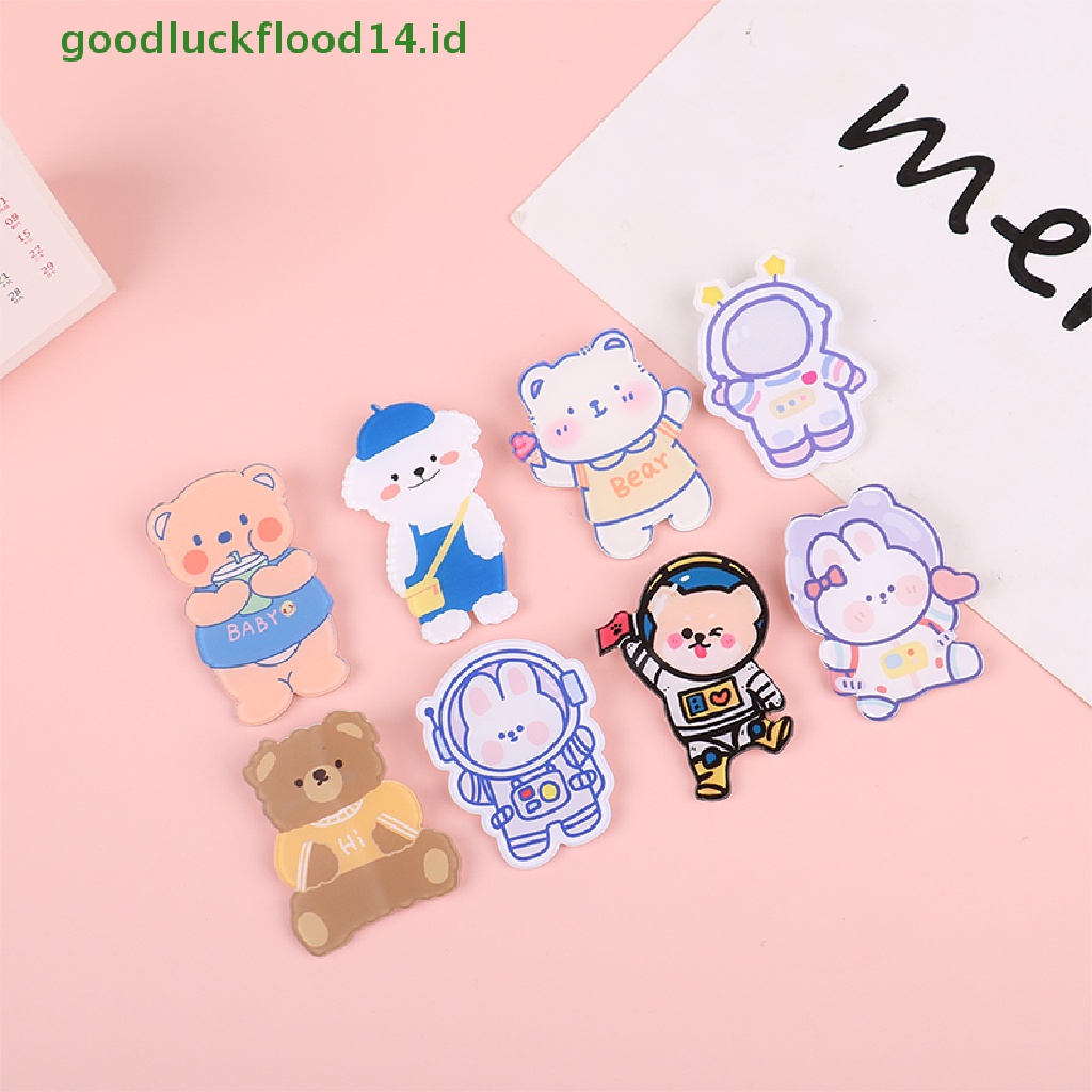 [GOOGFOUR] 5 Pcs Kawaii Japanese-style Acrylic Bros Anak Mahasiswa Bros Unisex Kerah Tas Liontin Lencana Pin Dekorasi Aksesoris Bros Perhiasan Hadiah Warna Acak [TOP]