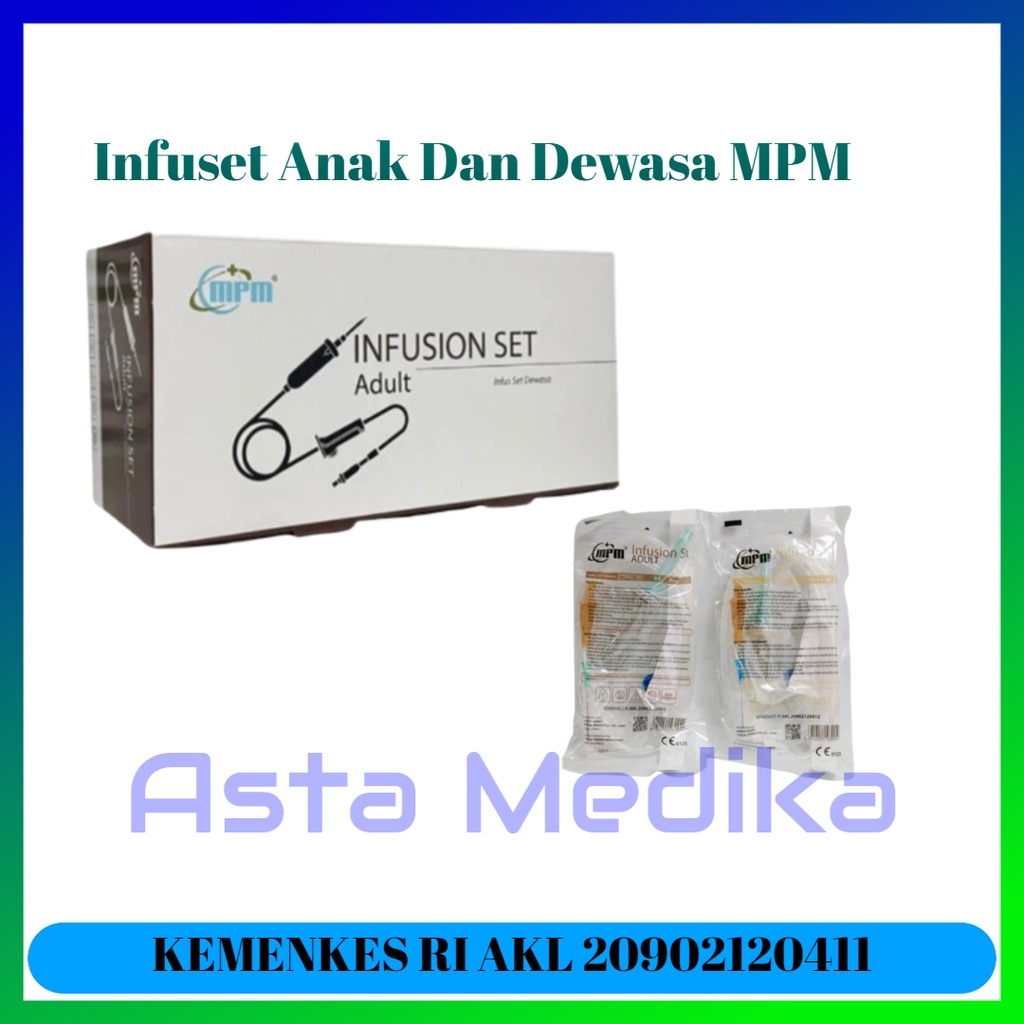 Infuset Anak/Child MPM - Disposable Infusion Set Pediatric MPM - Infus Set MPM Selang Infus Anak Dan Dewasa