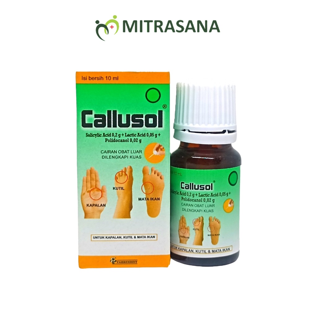 Callusol 10 Ml - menghilangkan kutil, mata ikan, atau kapalan