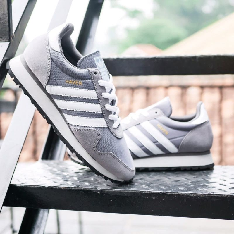 Adidas Haven Grey White Original OEM Sneakers Pria