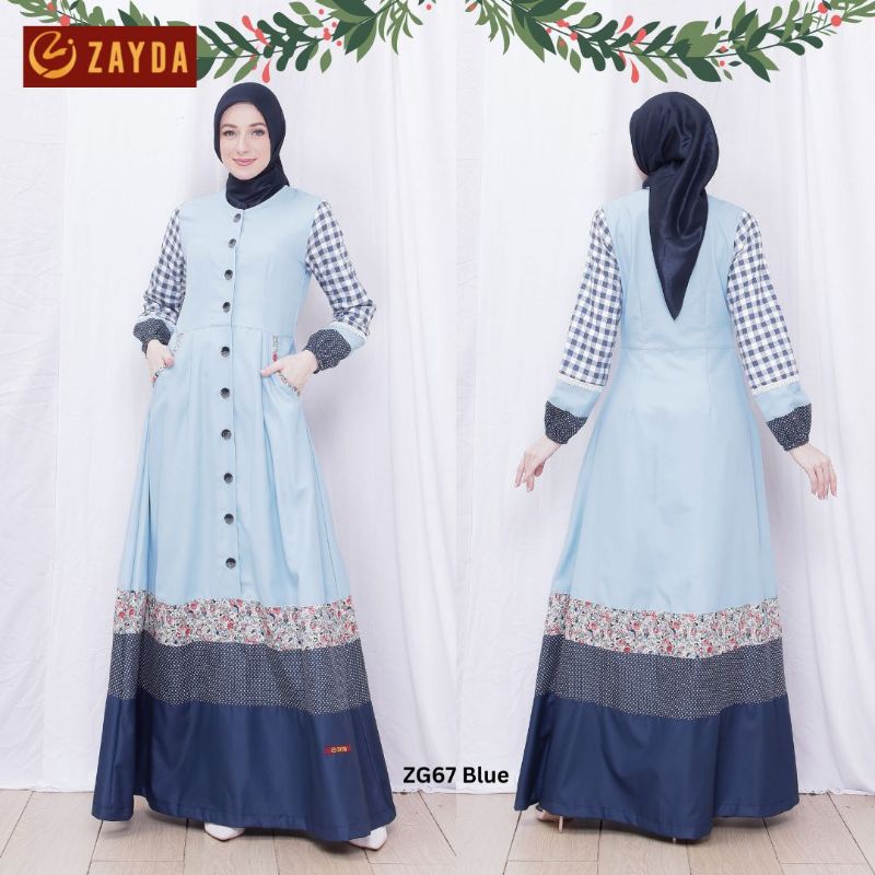 Gamis Zayda Cantik Simpel ZG67