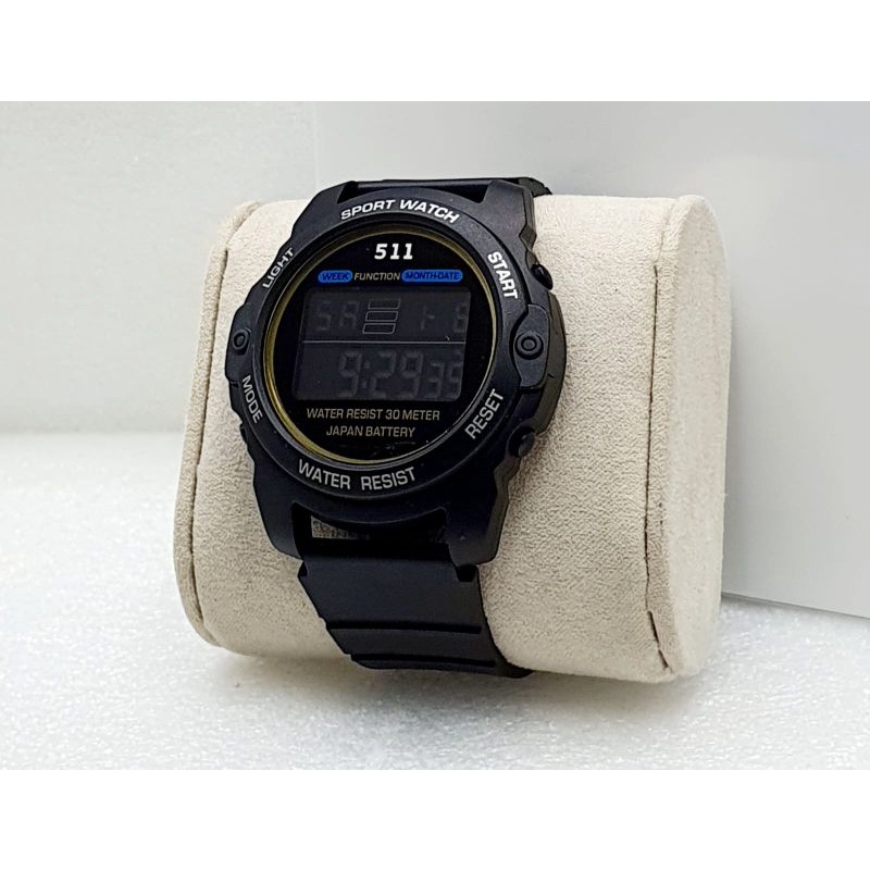 JAM TANGAN PRIA DIGITAL 511 WATER RESIST TALI RUBBER