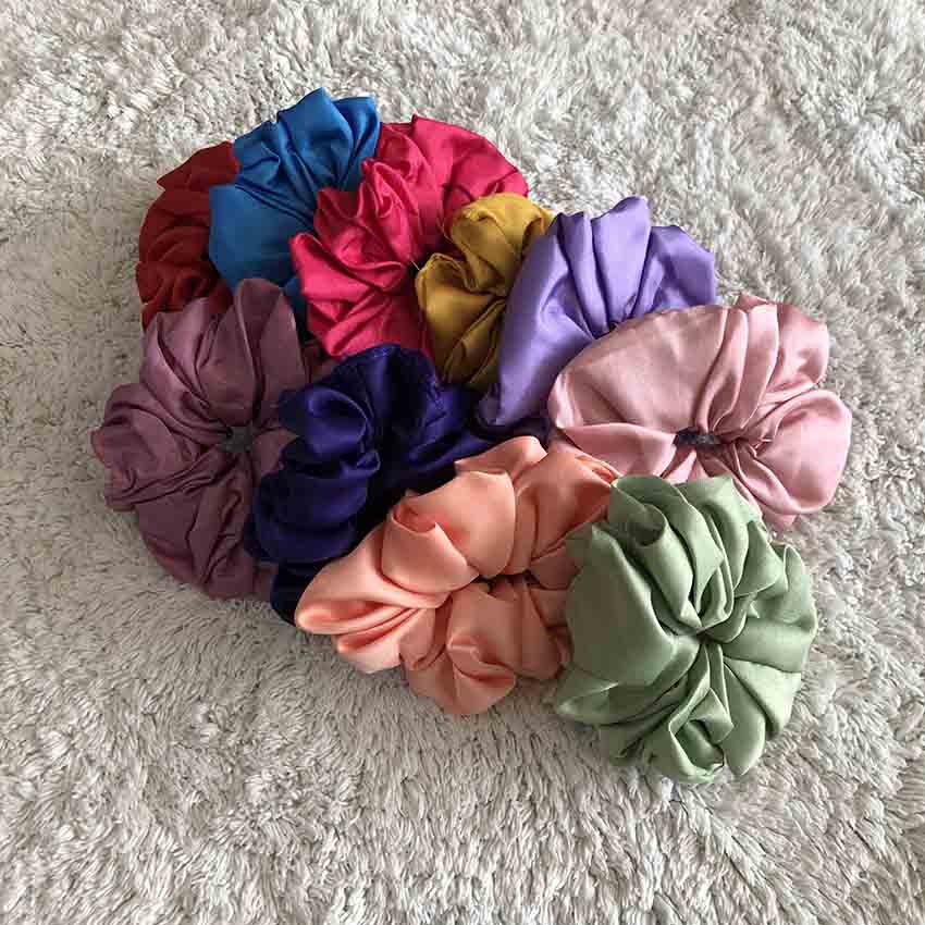 Scrunchies / scrunchie / scrunchie satin/ Glossy / ikat rambut / kuncir rambut premium Murah