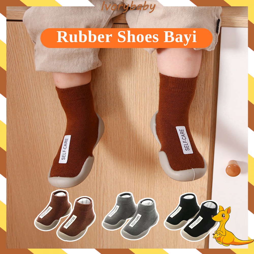 Ivorybaby Sepatu balita laki laki perempuan Sepatu bayi sepatu Skidder impor balita prewalker katun murni