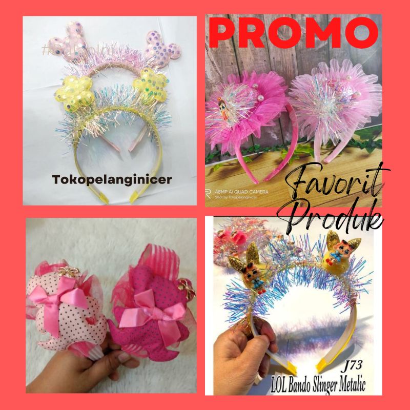 PROMO RANDOM Bando Lucu- Bandana Head Band - Bando Anak Bando Tokopelanginicer