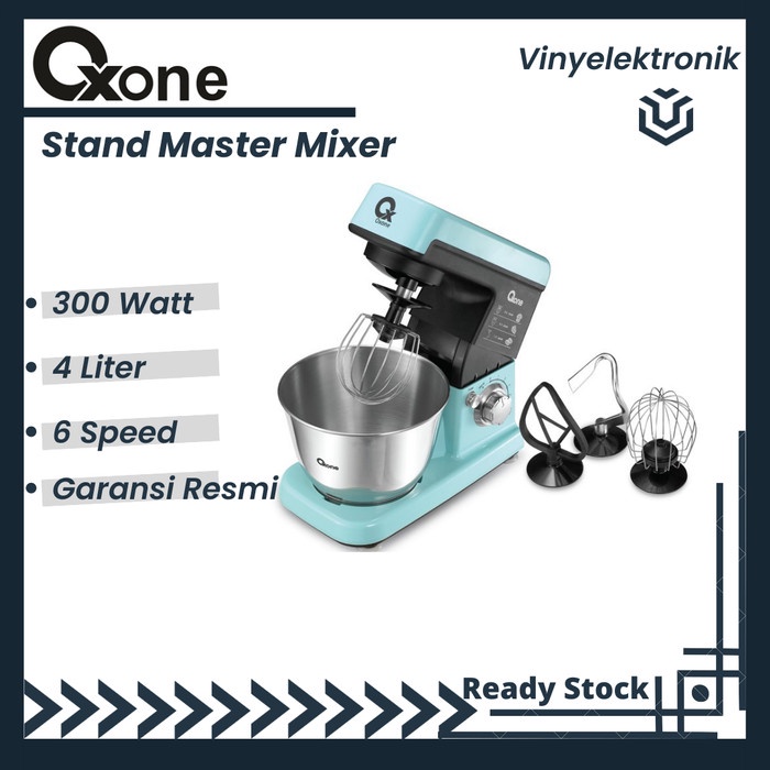 Mixer Oxone Master Stand Mixer Ox-855 / Mixer Roti Oxone Ox855 Pink Biru Dll