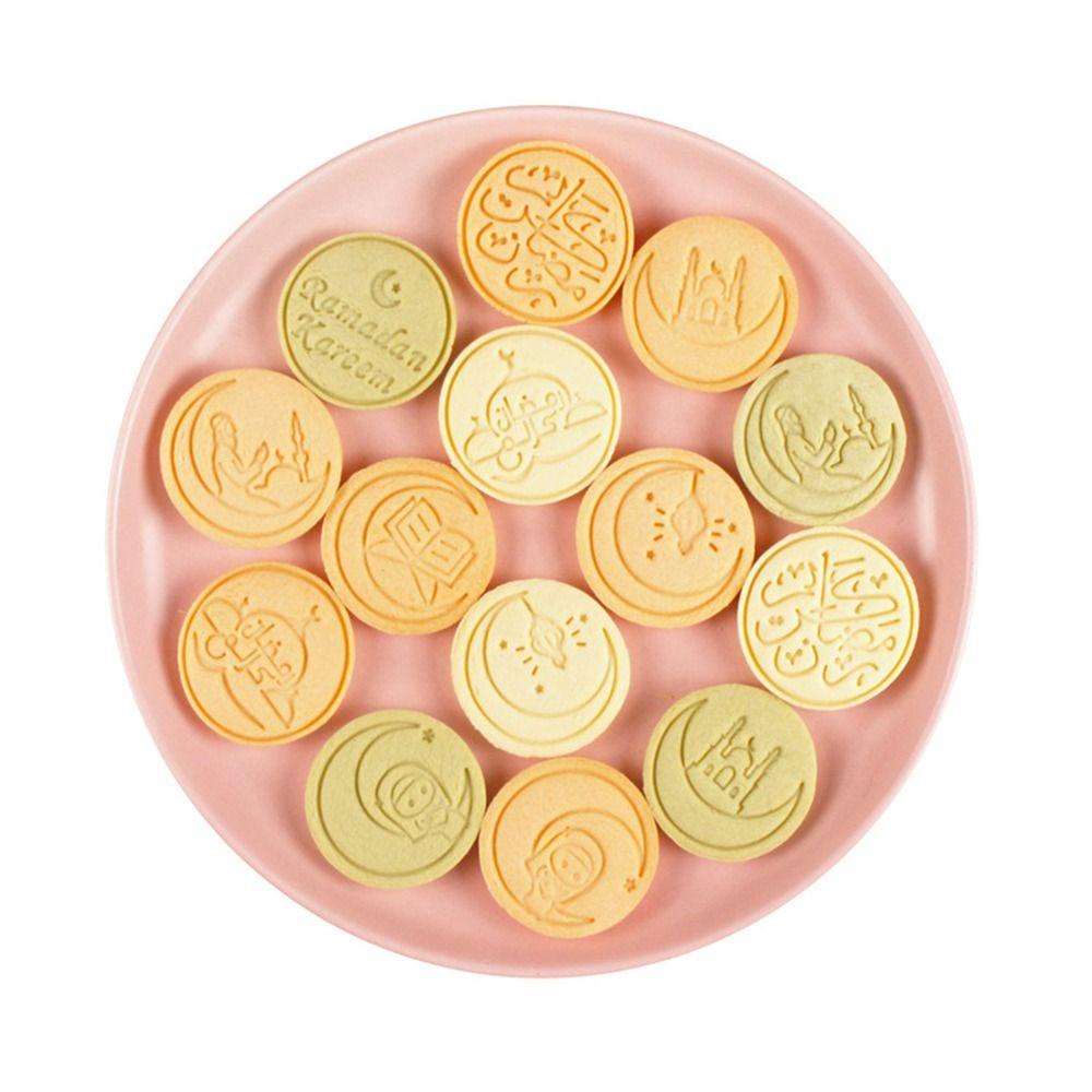 Solighter 10pcs/set Eid Mubarak Kue Kering Dekorasi Cetakan Kue Islam Muslim Festival Cookie Cutter