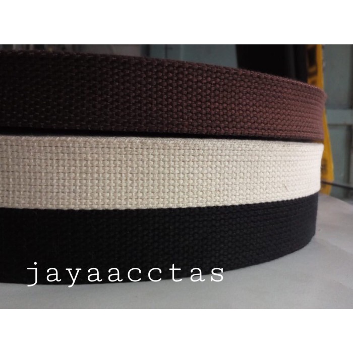 Kain Menjual Tali Webbing Bisban Katun 2.5 Cm Murah Bandung