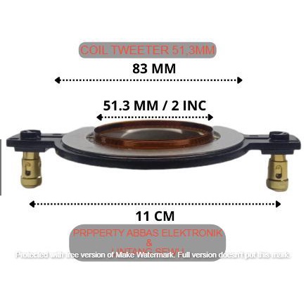 SPOOL SPUL TWEETER TWITER 51,3 51.3 513 A COIL TWEETER 51,3 51.3