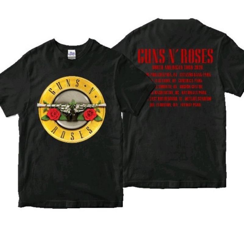 KAOS GUNS N ROSES North American tour Premium tshirt gnr kaos band guns roses