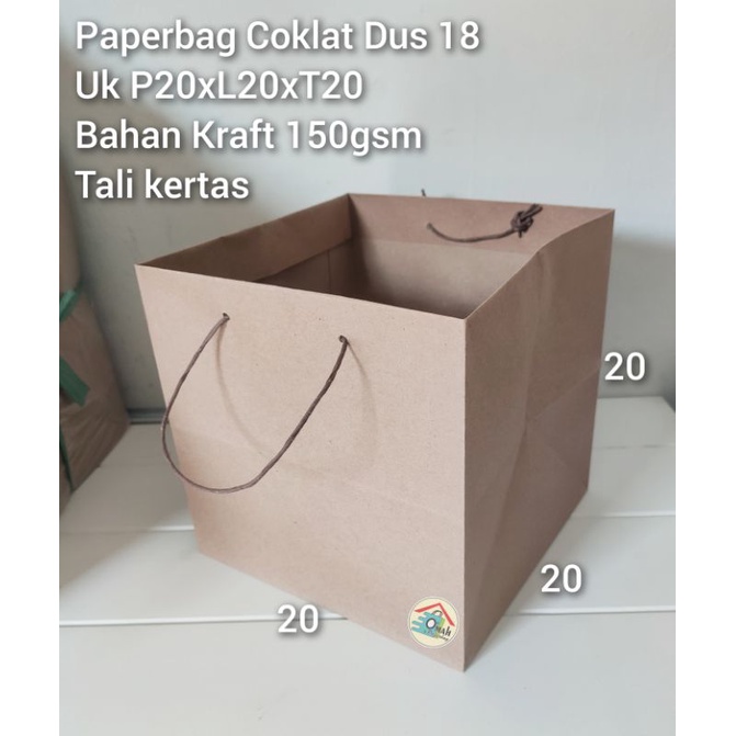 

Paperbag Coklat Uk P20xL20xT20