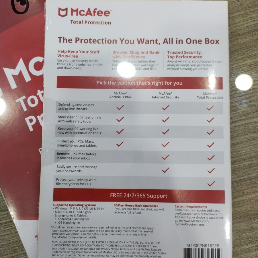 PROMO ANTIVIRUS MCAFEE TOTAL PROTECTION 1 USER 1 YEAR FREE 1 YEAR