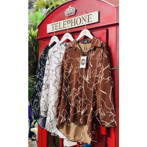 Kemeja Import Lalune | Atasan Wanita Import Bangkok Lalune Motif Kekinian