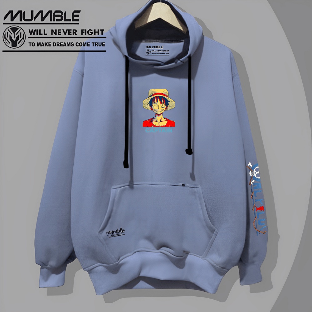 Mumble Hoodie Jumper Anime Collection Size M-XXL (Pria &amp; Wanita) Sweater Hoddie Full Warna Bahan Katun Flecce Tebal Hodie Cowok